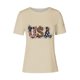thumbnail image 4 of Tops de Ajuste Suelto para las Mujeres Sudadera Casual Impresa Manga Corta Cuello Redondo Superior, Poliéster, 4 of 6