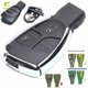 thumbnail image 1 of 3button Modified Smart Remote Key Shell Case Fob For Mercedes-benz Cls C E S, 1 of 1