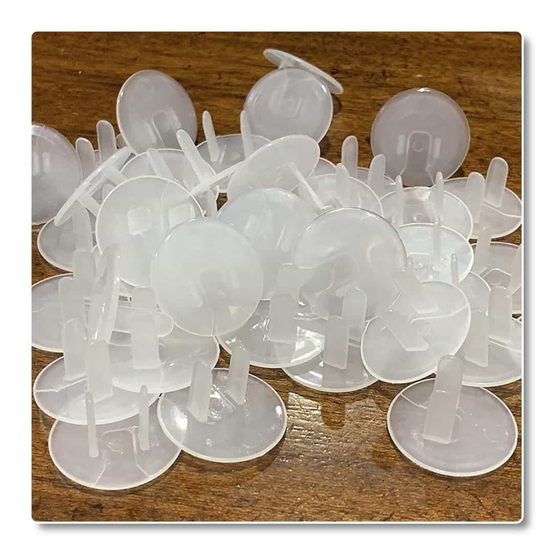 Outlet Plug Covers (40 Pack) Clear Child Proof Electrical Protector