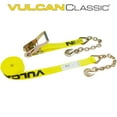 thumbnail image 3 of VULCAN Ratchet Strap - Chain Anchors - 2 inch x 30 foot - Classic Yellow - Case of 3 - 3600 Lbs SWL, 3 of 9