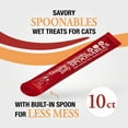 thumbnail image 3 of Good 'n' Tasty Savory Spoonables Lickable Wet Treats for Cats, with Tuna, Chicken & Duck, 10 Count, 3 of 13