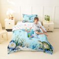 thumbnail image 4 of Erosebridal Cute Axolotl Kids Twin Comforter Sets,Ocean Theme T Alphabet Bedding Set For Boys,Reversible 2-Piece, 4 of 7