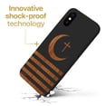 thumbnail image 3 of Case Yard Wooden Case for iPhone-X Soft TPU Silicone cover Slim Fit Shockproof Wood Protective Phone Cover for Girls Boys Men and Women Supports Wireless Charging Cressent Moon Design, 3 of 7