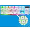 thumbnail image 2 of COOPHYA Back to School Lighted Up Keyboard 1Set Plastic White Compact Wired Connection, 2 of 8