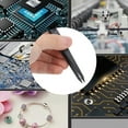 thumbnail image 4 of Carbon Fiber Tweezers, Tweezers Corrosion-resistant  Performance Small Size  For Mobile Phone Repair Watch Repair Electronic Circuit, 4 of 8