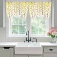 thumbnail image 5 of Tie Up Curtains for Windows Yellow Polka Dots Vines Valance Adjustable Balloon Curtain Lines Art Tie Up Shades for Kitchen Living Room Bedroom Privacy Curtain Drape 34x45 Inch, 5 of 9
