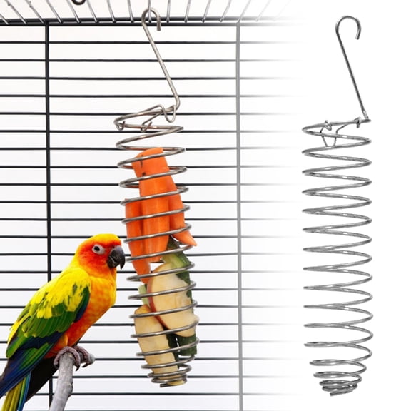 Millet Holder, Parrot Toys, Parrot Treats, Parakeet Feeders for Bird Cage StAInless Steel Millet Sprays for Birds, Vegetable Holder Bird foraging Toy for Parakeet Cockatiel Conure