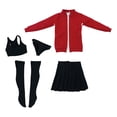 thumbnail image 2 of HILABEE 1/6 Scale 12 inch Female Doll Clothes Costume Red, 2 of 4
