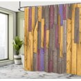thumbnail image 4 of Ambesonne Rustic Shower Curtain, Barn House Door Print Farm, 69"Wx75"L, Pale Redwood, 4 of 4