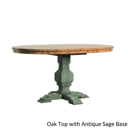 iNSPIRE Q Eleanor Two-tone Oval Solid Wood Top Extending Dining Table by Classic