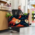 thumbnail image 6 of Fish Reusable Foldable Oxford Cloth Grocery Storage Bag Laundry Bag Toy Basket Large Capacity Bag, 6 of 7