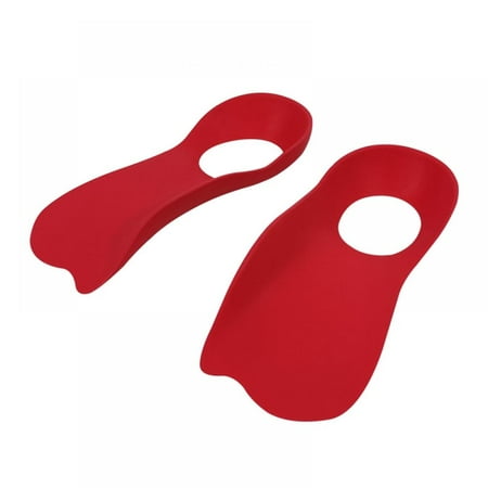 

Naiyafly 1Pair Flat Feet Orthopedic Insoles Plantar Fasciitis Insoles TPR Breathable O-shaped Legs Arch Support Running Athletic Shoe Insoles Red M (35-40)