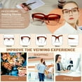 thumbnail image 5 of OCCI CHIARI Large Trendy Reading Glasses for Women (100 125 150 175 200 225 250 275 300 350 400 500 600) Square Readers with Spring Hinges(Brown 3.00), 5 of 6