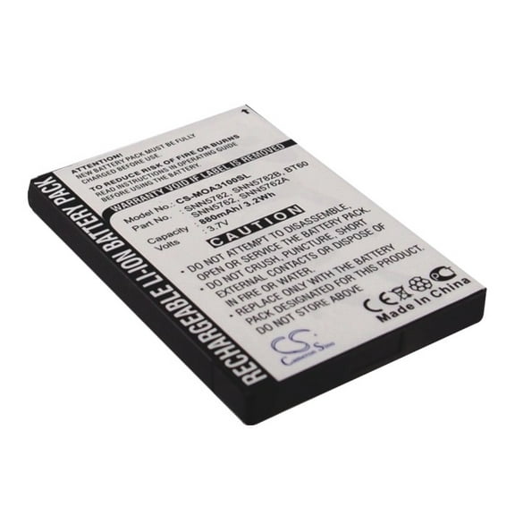 Replacement Battery for Motorola FlipSide MB508,K1m,MB508,MB811,QA4,SL7550,Talkabout T72,Tundra VA76R,VA76R,XPR7550,XT185,XT300,3.7V/880mAh