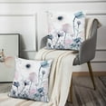 thumbnail image 6 of Flower Throw Pillow Covers 18x18 Set of 2 Flowers Pillow Cushion Cases Modern Decorative Square Pillowcases for Sofa Couch Bed, 6 of 6