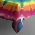 thumbnail image 5 of Rainbow Tie Dye Mandala Pattern Square Tablecloth,Waterproof Square Table Cover,Wipeable Spillproof Washable Table Cover for Home Kitchen Party Decor 52"x52"(132x132cm), 5 of 6