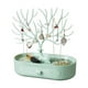 thumbnail image 1 of Elegante expositor en forma de árbol de Fawn Design para organizar accesorios. Soporte para joyas verde con cajón, 1 of 5