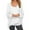 E-White, variant on Kcodviy Women's Winter Loose Bow Lifeguard Quarter Zip Pullover Knit Short Mink Velvet Light Sweatshirts Coat