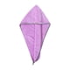 thumbnail image 1 of gorro de baño de terciopelo de coral, envuelto, secado del cabello, toalla para el cabello, gorro para el cabello absorbente, banda para la cabeza gruesa, regalo para el salón de belleza - Morado, 1 of 5