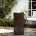 thumbnail image 4 of SunJet Indoor Water Fountain with LED Lights, Metal Brown, 10.8" x 10.8" x 23.6", 4 of 12