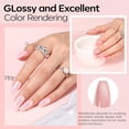 thumbnail image 3 of modelones Gel Nail Polish Set 2 Pcs 15 ML French Manicure White Nude Pink Jelly Gel Polish Translucent Soak Off UV French Tip Gel Polish Nail Art DIY Manicure At Home For Women Girls, 3 of 8