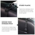 thumbnail image 2 of SHOWERORO 2Pcs Car Hook Black Plastic Back Seat Headrest Hangers for Convenient Storage, 2 of 4