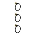 thumbnail image 3 of pitrice Towel Ring Fixing Rings Hanging Rack Convenient Towels Hangers for Indoor Use Hanger Stand for Home Bathroom Kitchen Use Black gold 3Set, 3 of 6