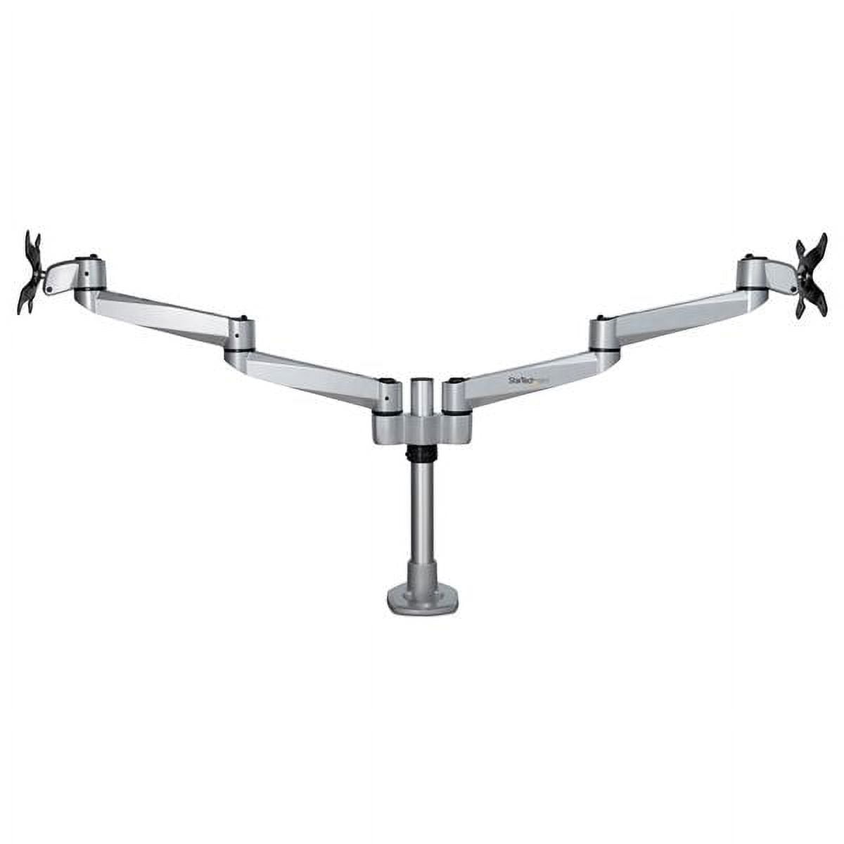 DUAL MONITOR ARM DESK MOUNT FOR UP TO 27IN VESA MONITORS - PREMIUM