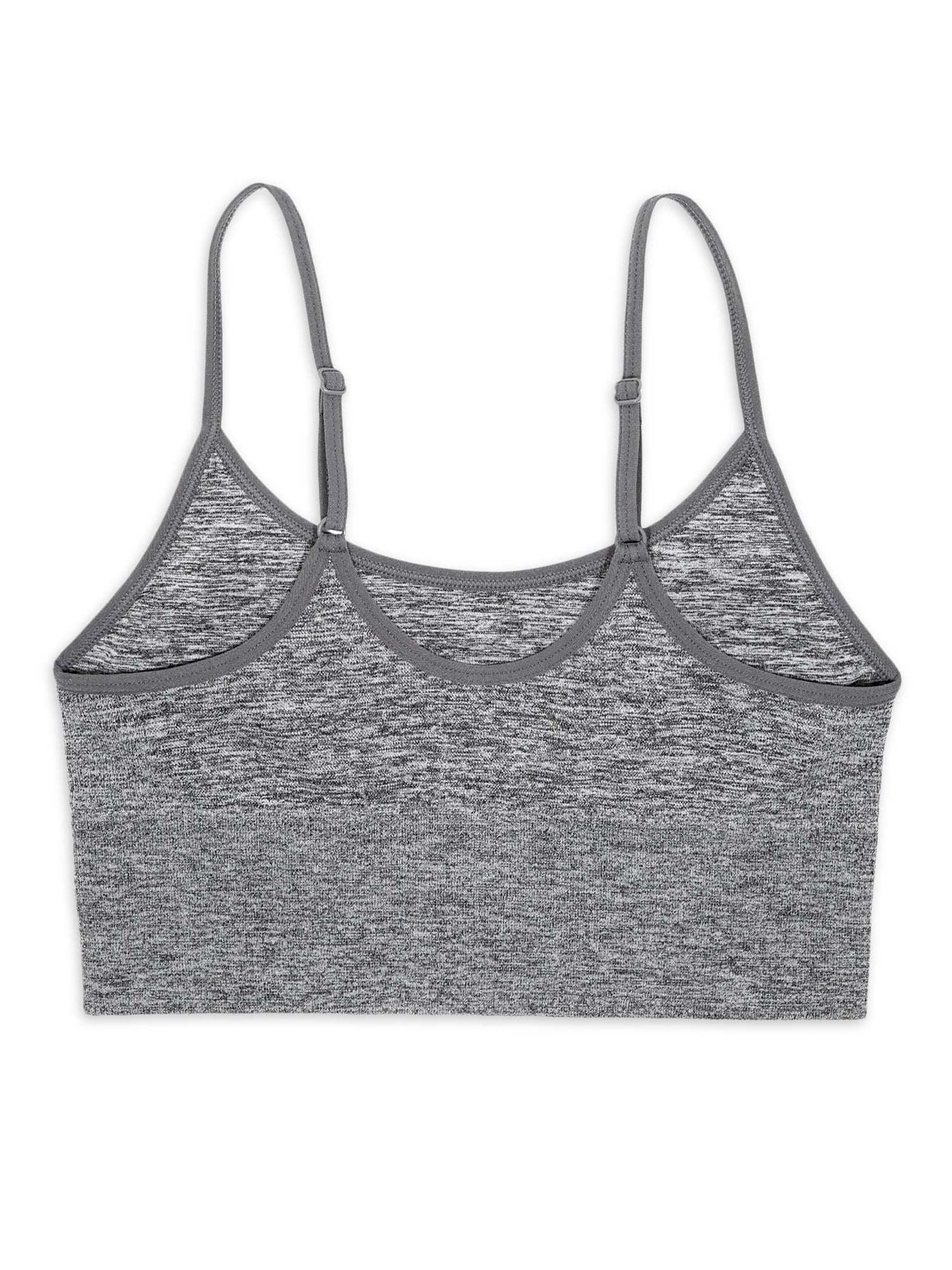 Athletic Works Girls Seamless Longline Bra, 2-Pack, Sizes XS-XXL