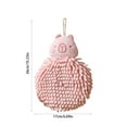 thumbnail image 3 of Uuiauoio Chenille Hand Towel with Hanging Loop, Cartoon Capybara Fuzzy Ball Hand Drying Puff, Absorbent Hand Towels, Idea for Bathroom and Kitchen Use, 3 of 6