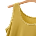 thumbnail image 7 of Ltctricy Womens Sleeveless Pajama Tops Lace Crew Neck Sleep Tank Tops Casual Loose Fit Loungewear Summer Clothing, 7 of 7