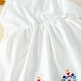 thumbnail image 6 of Mikrdoo Infant Baby Girls Dress 12 Months Baby Girls One Shoulder 18 Months Baby Girls Lotus Leaf Side Straps Floral Print Dress One Piece Summer Dress White, 6 of 8