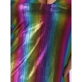 thumbnail image 5 of INSPIRE CHIC Women's  Metallic Glitter Cowl Neck Spaghetti Strap Prom Mini Dress S Rainbow, 5 of 6