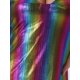 thumbnail image 5 of INSPIRE CHIC Vestido corto de fiesta con cuello de cowl y tirantes de espagueti para mujer, con brillo metálico, S, arcoíris, 5 of 6
