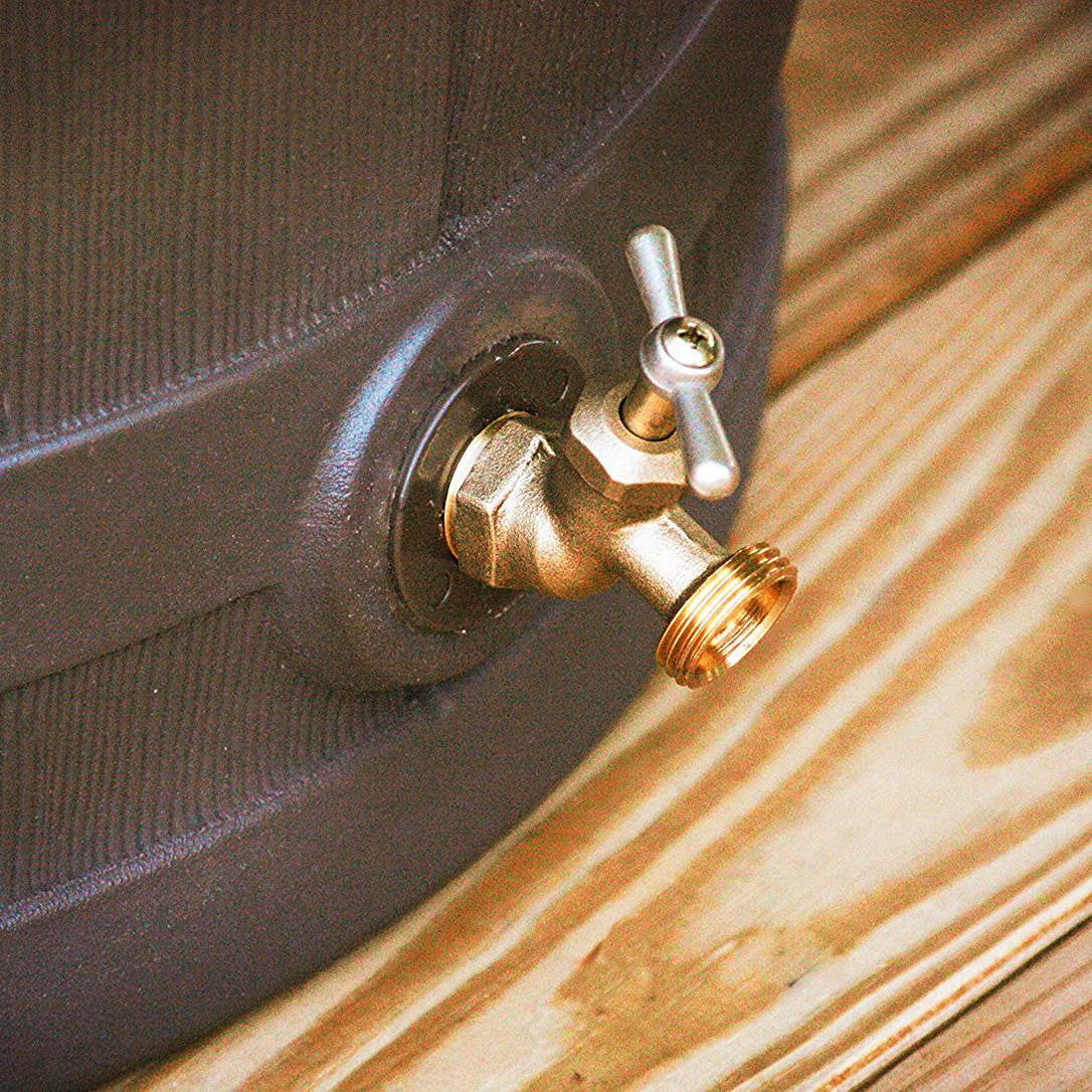 Good Ideas Rain Wizard 50 gal Plastic Rain Barrel w/ Brass Spigot (3 Pack)