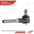 thumbnail image 4 of A-Premium 10 x Front Suspension Kit Tie Rod End & Ball Joint Compatible with Jeep Cherokee 1991-2006, Comanche 1991-1992, Replace# ES2079S, K3134T, 4 of 9