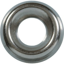Hillman Finishing Washer 10 Flat Washer - Steel Nickel Plated - 10 Count, Silver
