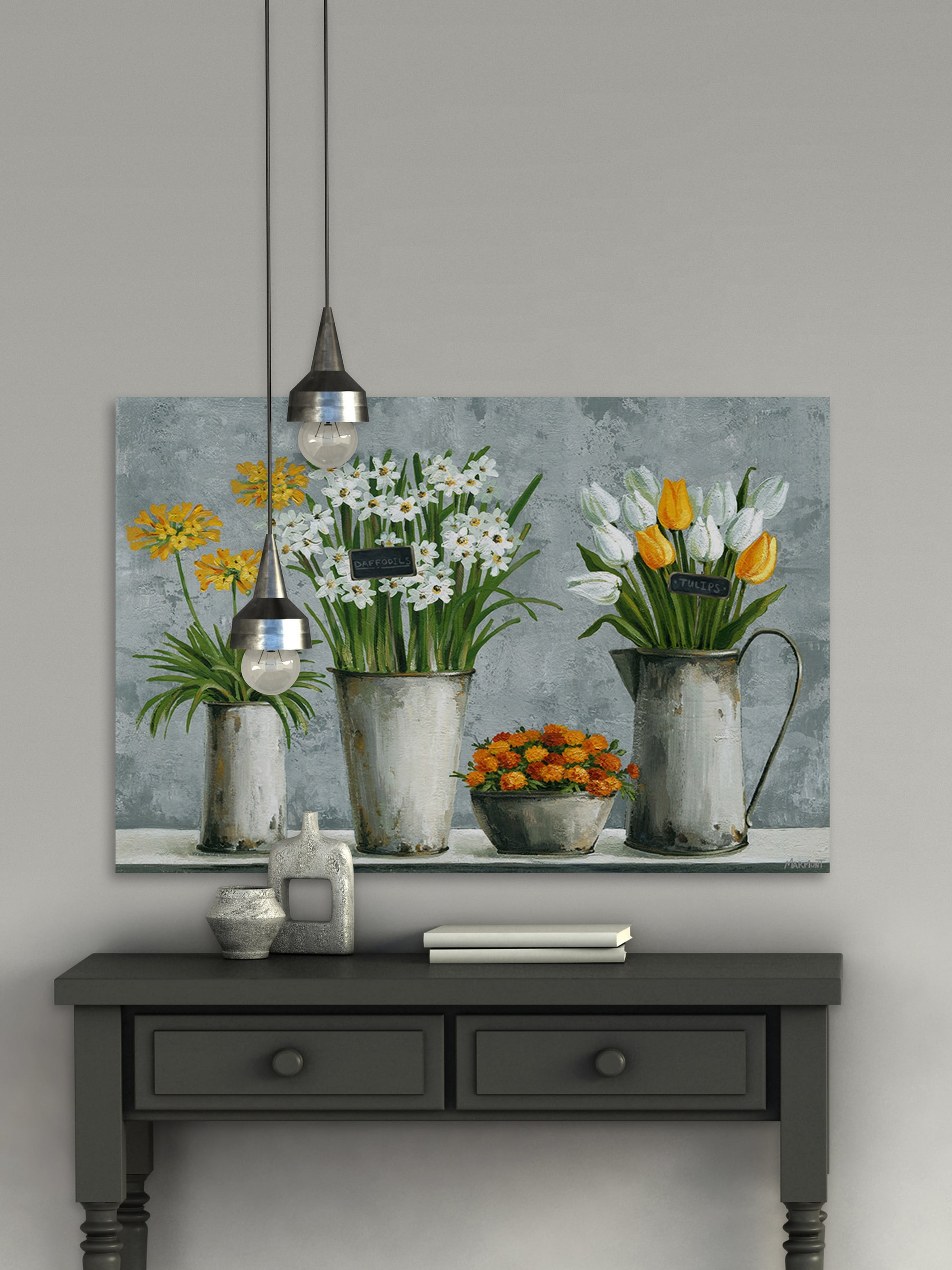 Marmont Hill My Lovely Flowers Canvas Wall Art, 20" x 30"