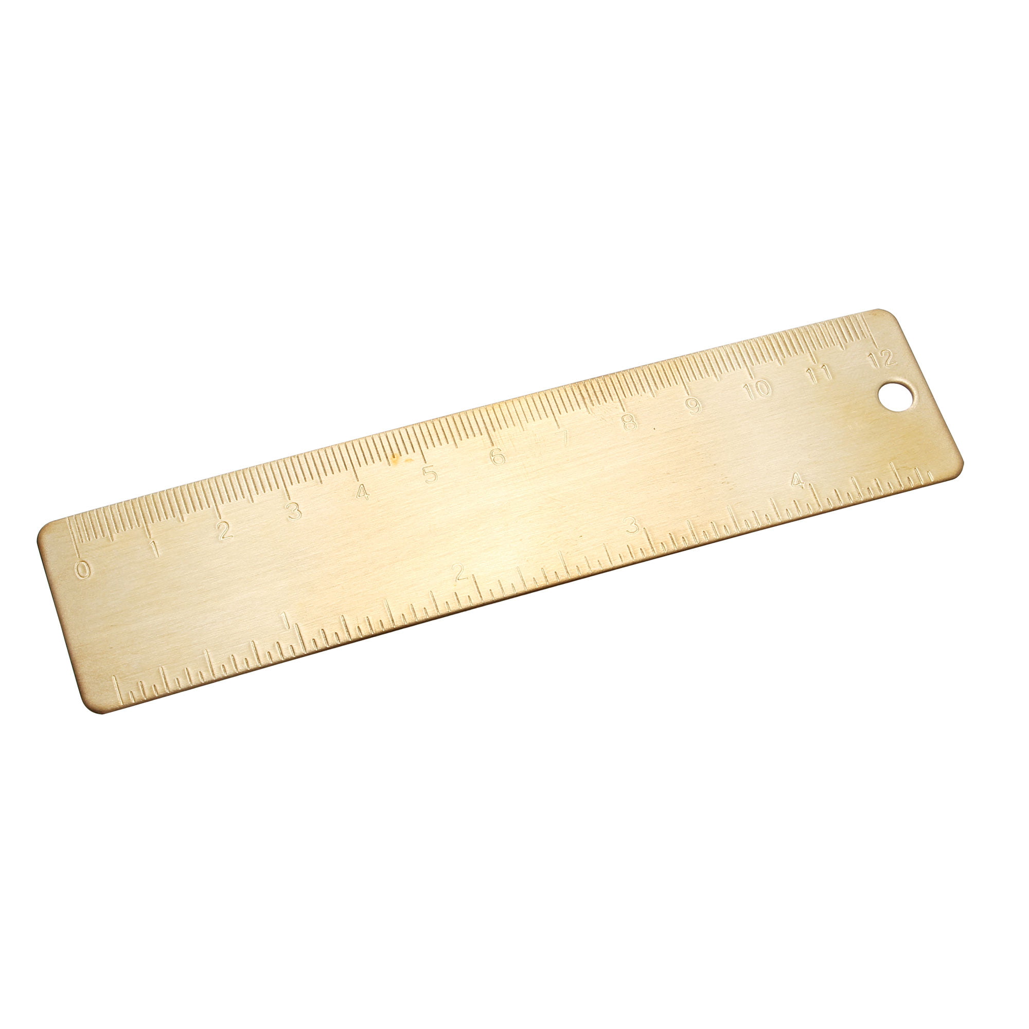Details about   Straight Ruler 120mm Brass Measurement Tool Drawing Rulers with Hanging Hole 