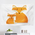 thumbnail image 1 of Animal Tapestry, Little Raccoons and Foxes Jumping in Abstract Autumn Forest Trees Childish, Fabric Wall Hanging Decor for Bedroom Living Room Dorm, 2 Sizes, Multicolor, by Ambesonne, 1 of 1