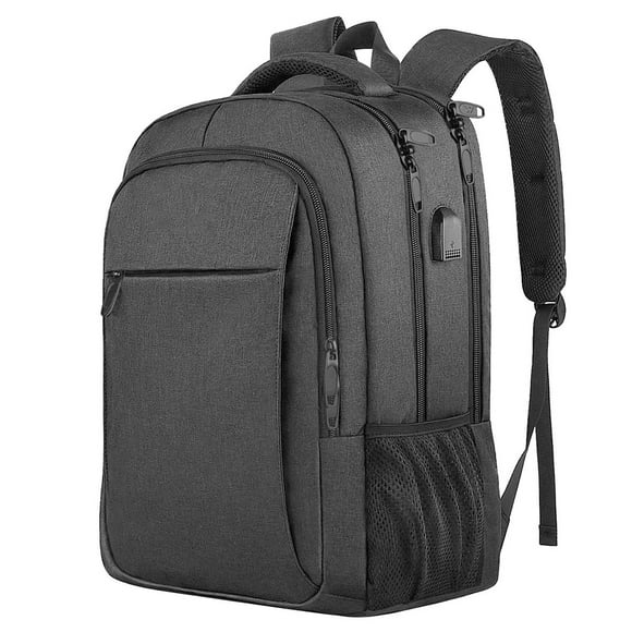 Mochila de viaje para computadora portátil, mochila para juegos, mochila impermeable para negocios, mochila universitaria, elegante bolso para computadora portátil para hombres y mujeres, color negro