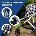 thumbnail image 5 of Henry & BROS 5-in-1 Infant Car Seat Cover, Black and White Buffalo Check, 5 of 6