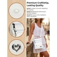 thumbnail image 5 of LAVA Women’s Retro Shoulder Bag | Washed Leather Mini Crossbody Purse Adjustable Strap Lightweight Portable Wallet for Daily Use, Travel and Outdoor Activities (White), 5 of 10