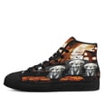 thumbnail image 3 of Happy Halloween Pug Costume High Top Canvas Shoes Sneakers Black Size 5, 3 of 7