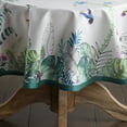 thumbnail image 3 of Maison d' Hermine Tropiques 100% Cotton Tablecloth for Kitchen Dining | Tabletop | Decoration | Parties | Weddings | Spring/Summer (Round, 63 Inch)., 3 of 5