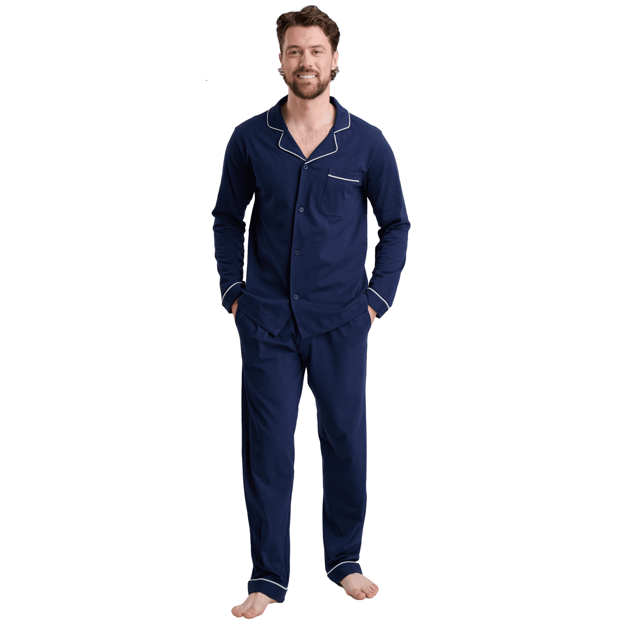 Cotton jersey knit pajamas hotsell