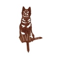 thumbnail image 4 of Estaca de jardín, letrero de jardín, silueta de gatito, estatua de hierro, escultura de animal, altura 30 cm, adorno de jardín, placa para al, 4 of 8
