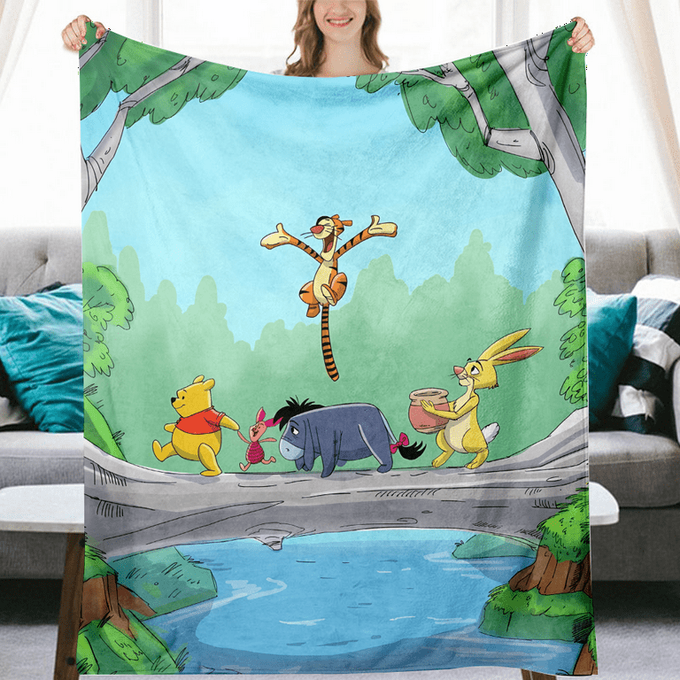 Winnie The Pooh Throw Blanket Lightweight Ultra Soft Sofa Blanket Breathable for Winter 51x59inch 130x150cm Walmart