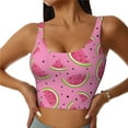 thumbnail image 3 of Rocae Watermelon for Sports Bra for Women Sports Vest with Performance Stretch and Quick Dry FabricSmall, 3 of 9