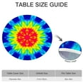 thumbnail image 6 of Rainbow Tie Dye Mandala Pattern Round Fitted Tablecloth with Elastic Edge,Dining Table Cover Waterproof,Outdoor Round Tablecloth for Camping,Dining,Indoor and Outdoor, 6 of 7
